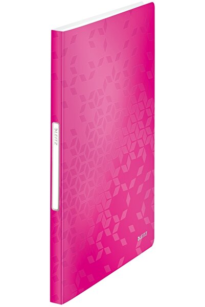 Leitz A4 presentation folder, 40 sheets, PP, WOW metallic pink