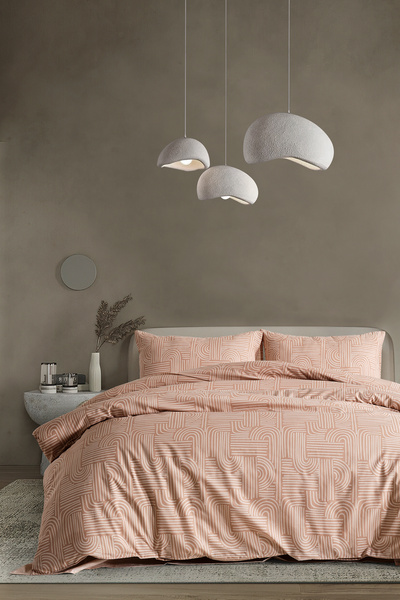 Doqu Home Nola Easy jorgan Set posteljine Jednokrevetno kapućino