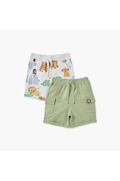 Juniors Assorted Shorts with Drawstring Closure - Set of 2