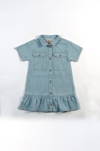 Lee Cooper Zayn Girls' 100% Cotton Jean Dress Denim