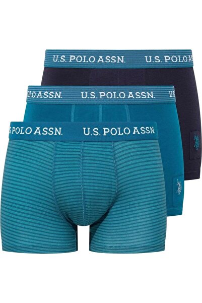U.S. Polo Assn. Men's 3-Pack Cotton Modal Fabric Stretch Fabric Boxers
