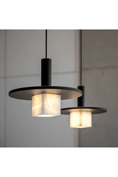 RONİSU AYDINLATMA Orana Mermer Sarkıt Avize – Küp Formlu Modern Aydınlatma RA-AVZ- 2685-43-20