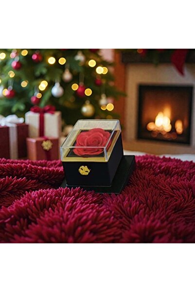 Kuzey Tacı Romantic Infinite Rose Design Ring Box Special Gift for Couples Vip Custom Production