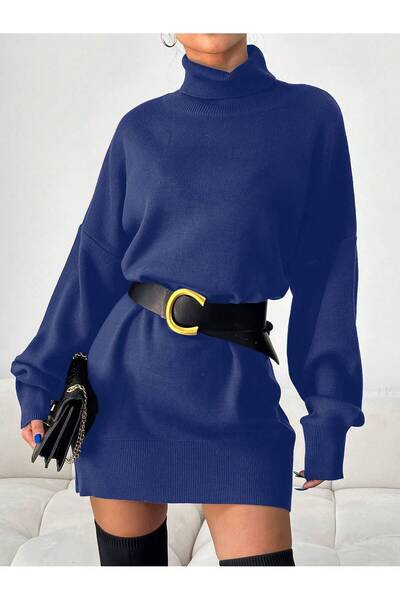 Get Crazy Turtleneck Mini Dress