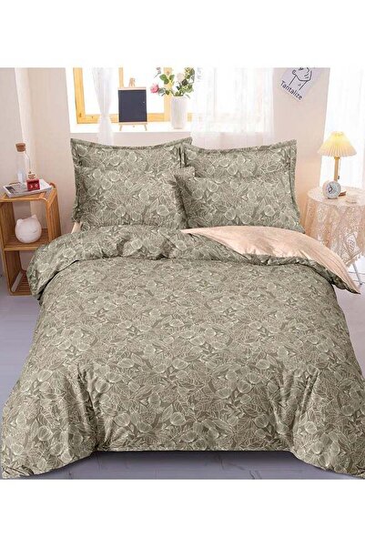 Noon East طقم لحاف من الألياف الدقيقة مكون من 6 قطع - غطاء لحاف 160×220 سم، ش...