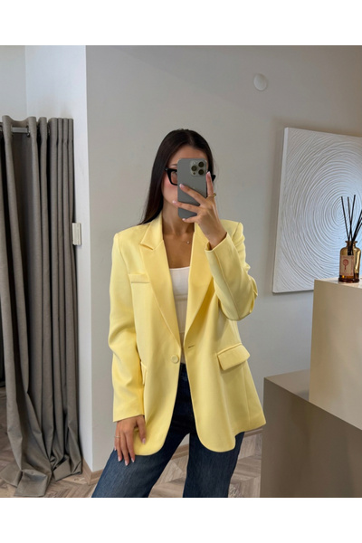 her place QZ sarı Blazer Ceket