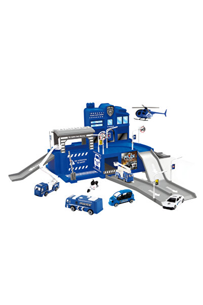 STEM موقف سيارات من سبيكة معدنية بمقياس 1:64 (قد يختلف التصميم)