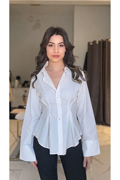 Sevvaltekinboutique Belden oturtmalı gömlek