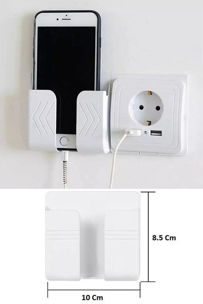 Genel Markalar Yapıştırmalı Telefon Kumanda Tutucu Mobil Şarj Priz Askısı Ve ...