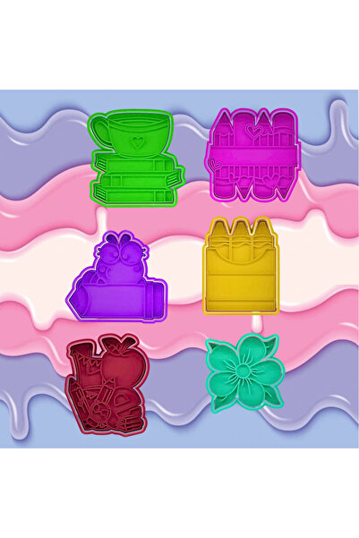 Lena Gift Store Christmas Cookie Cake Candy Dough Mold Set of 6