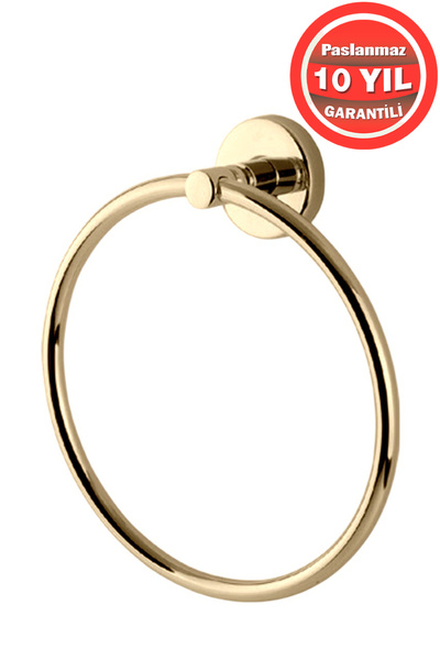 BanyomHome Clk Paslanmaz Pirinç Dilek Yuvarlak Havluluk - Modern Dayanıklı Al...