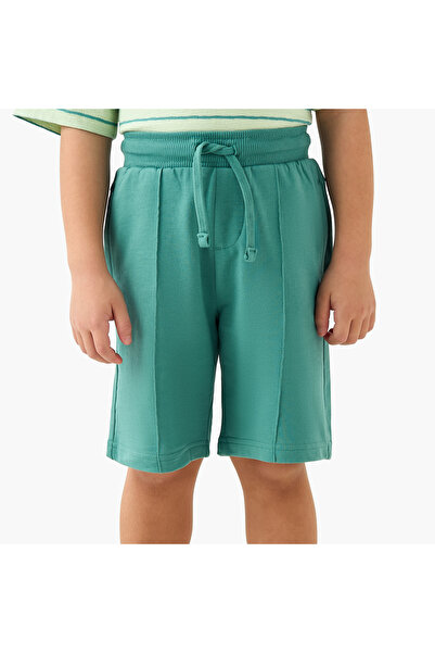 Juniors شورت مقسم إلى أجزاء مع جيوب