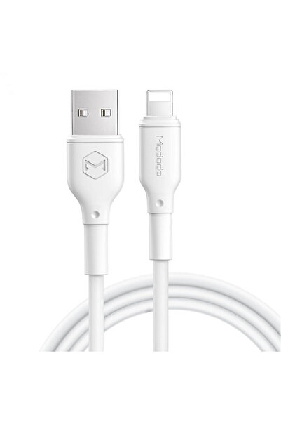 Mcdodo Cablu White Series Lightning White (1.2m)-T.Verde 0.1 lei/buc