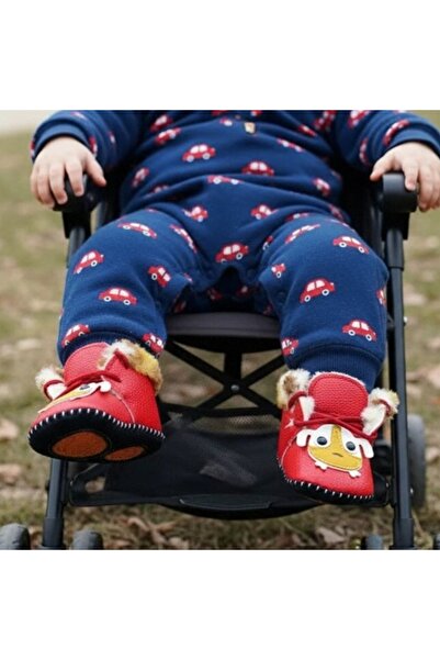 OEM Furry baby booties, fluffy and cute indoor booties, non-slip sole, A26