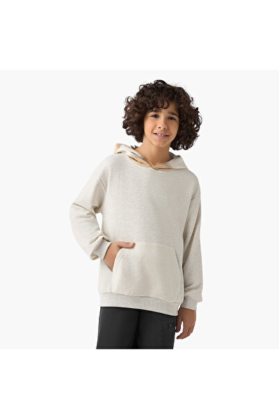 ELIGO Solid Sweatshirt with Hood