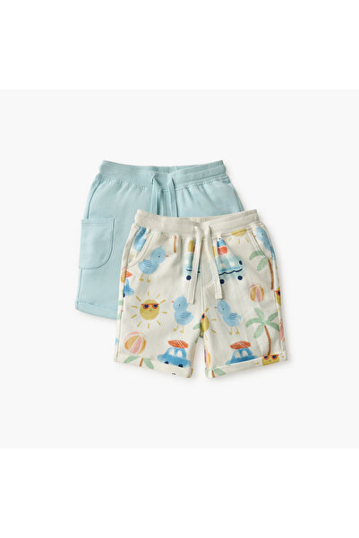 Juniors Pack of 2 - Assorted Shorts with Drawstring Closure