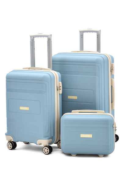 ELATAE V305 Orta Boy & Kabin Boy Valiz & Makyaj Çantası | Polipropilen Kırılm...