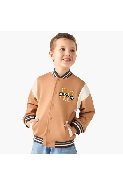 Disney Mickey Mouse Print Bomber Jacket with Pockets