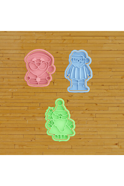 Lena Gift Store Christmas Cookie Cake Candy Dough Mold Set of 3