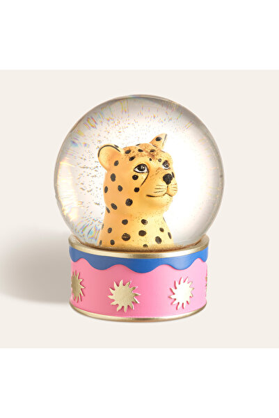 Zsa Zsa Zsu Meılın Cam Kar Küresi 10x10x13 Cm Sarı - Pembe