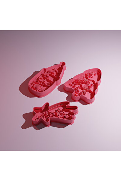 Lena Gift Store Christmas Cookie Cake Candy Dough Mold Set of 3