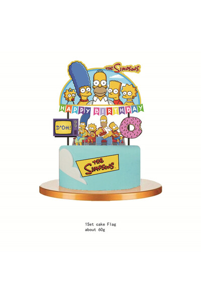 Choice Topper 1SET Simpsons Party Supplies Decorations Kids Birthday Disposab...