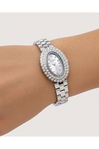 season Silver Round Watch