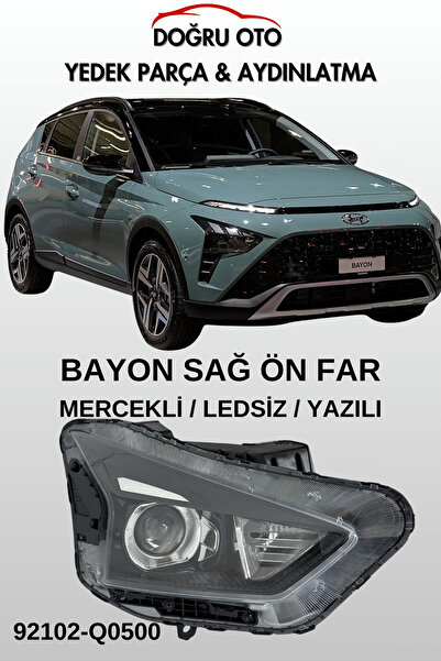 DOĞRU TİCARET AUTO PARTS İTHAL BAYON Ön SAĞ Far Mercekli Ledsiz Yazılı
