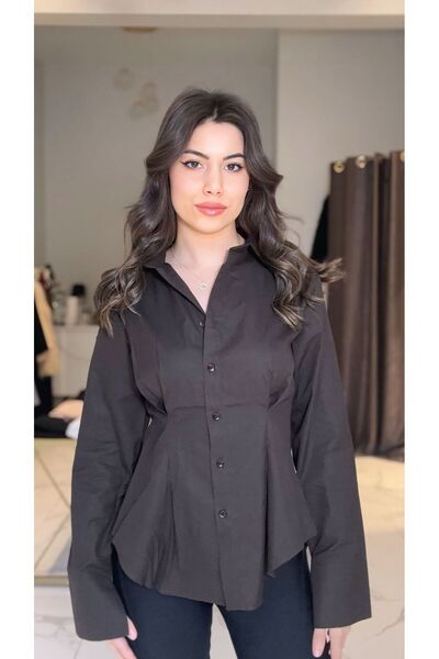 Sevvaltekinboutique Belden oturtmalı gömlek
