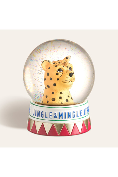 Zsa Zsa Zsu Meılın Cam Kar Küresi 10x10x13 Cm Sarı - Kırmızı