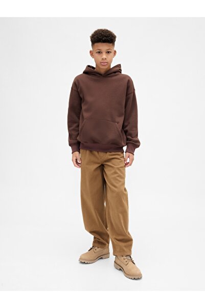 GAP Erkek Çocuk Açık Kahverengi Baggy Barrel Jean Pantolon