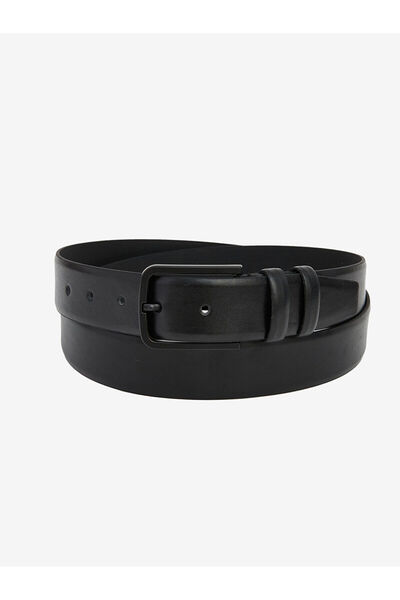 LC Waikiki Black Leather Look Men's Belt (S6)