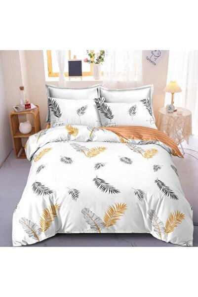 Noon East 4-Piece Microfiber Duvet Cover Set - Duvet 230x220 cm, Fitted Sheet...