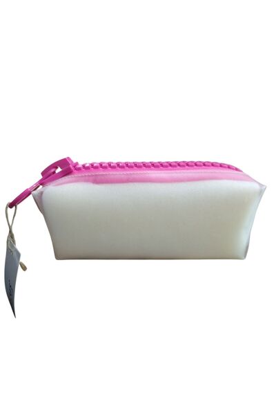 UNICUS مقلمة كبيرة شفافة بسحاب XL UNCS-978-فوشيا