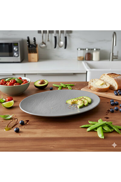 Külsan Teda Melamine Serving Dish Set 30cm Gray 2 Pieces