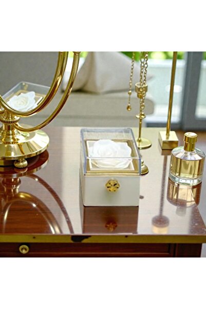 Kuzey Tacı Romantic Infinite Rose Design Ring Box Special Gift for Couples Vip Custom Production