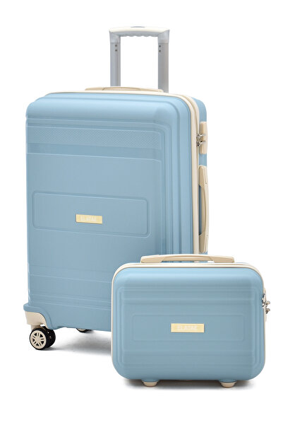 ELATAE V305 Orta Boy Valiz & Makyaj Çantası | Polipropilen Kırılmaz Gövde, Ul...