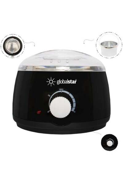 Beauty Star جهاز إذابة الشمع أسود - 1019