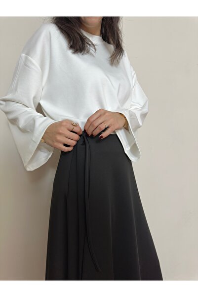 BELISTIL Women's Oversize Long Sleeve Crew Neck Basic Tunic