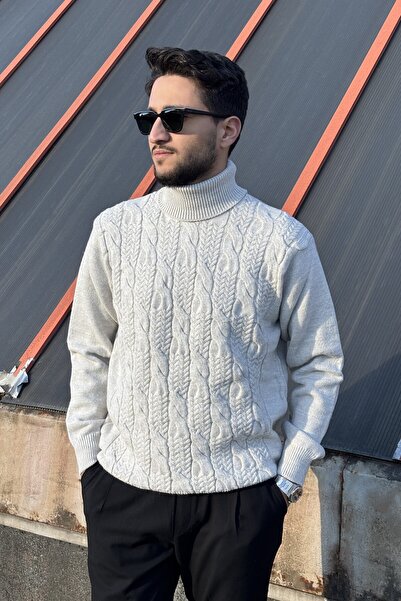 inpool Men'S, Old Money Culture, Full Turtleneck, Wool, Regular Fit, Hi-Quali...