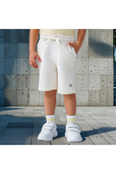 Juniors Solid Shorts with Drawstring Closure and Pockets