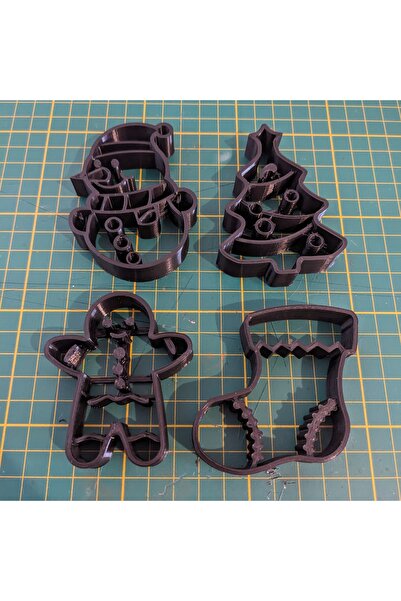 Lena Gift Store Christmas Cookie Cake Candy Dough Mold Set of 4