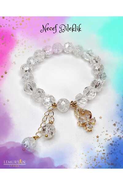 Herkimer Doğal Taş Yüksek Kalite 10mm. Necef Taşı Kadın Tasarım Doğaltaş Bile...