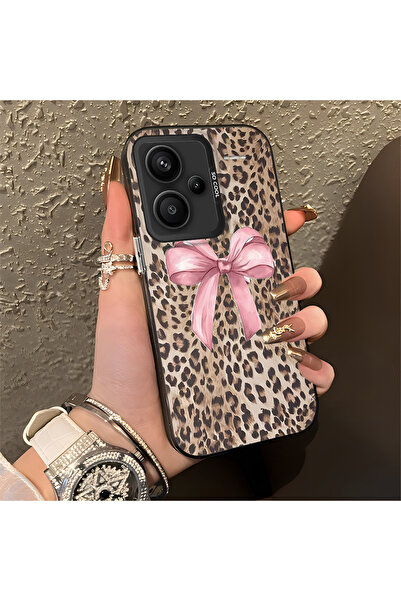Hontinga Xiaomi Redmi Note 13 Pro Plus+ 5G Uyumlu Kılıfı pardus deseni Sert k...