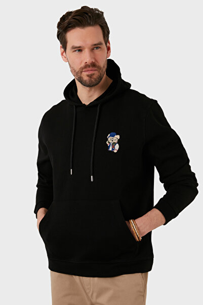 Buratti Cotton Regular Fit Kangaroo Pocket Hooded Sweat Men's Sweat 6141006B