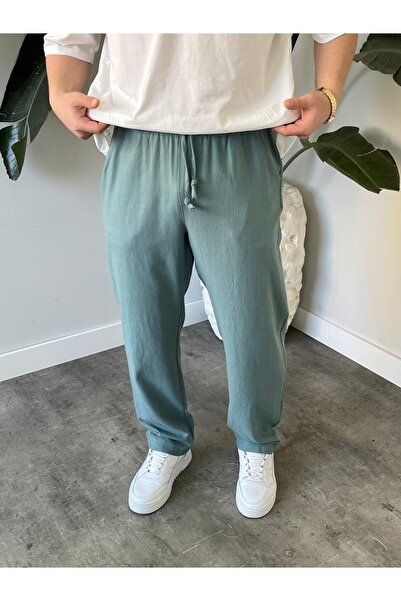 Quik-max Perive lanene pantalone široke kroje