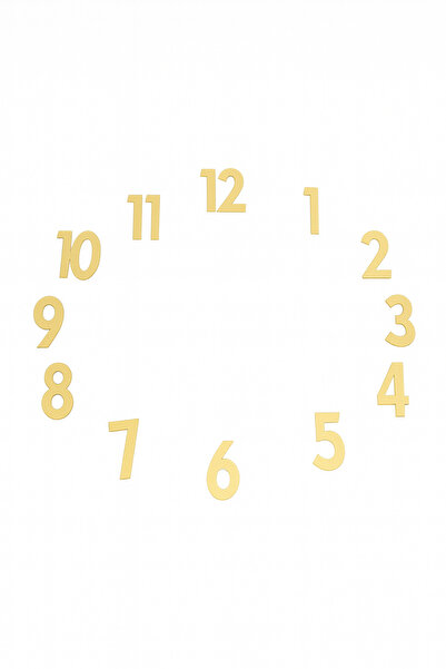 EXİZ TİCARET أرقام الساعة، أرقام ساعة الحائط ورقم 4.5 سم من البليكسي اللاصق