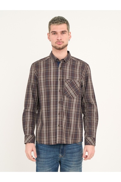 Timeout Camasa barbat cu maneca lunga si carouri