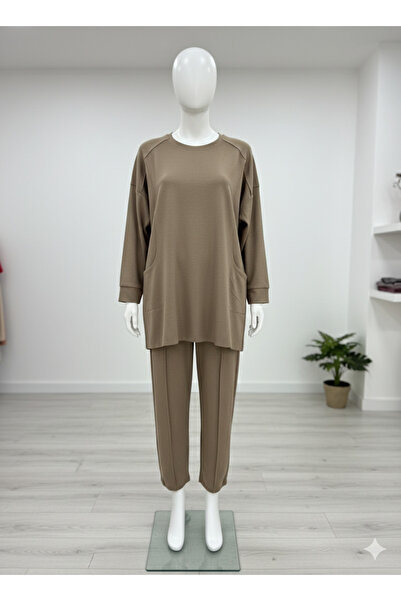 fariza tekstil Modest Clothing Double Set with Pocket Details