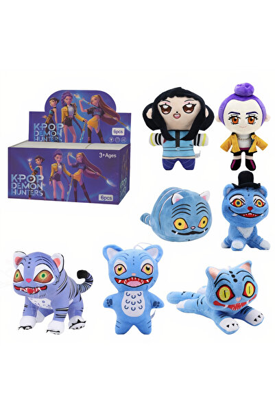 Amigo Set de jucării de pluș 6/KPOP Demon Hunters, cutie aleatorie de 25 cm